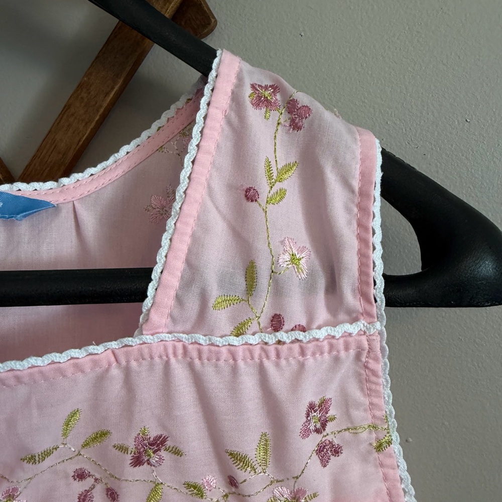 Dreamcrest Floral Embroidered Sleeveless Nightgown Pink S NWOT - Picture 4 of 7
